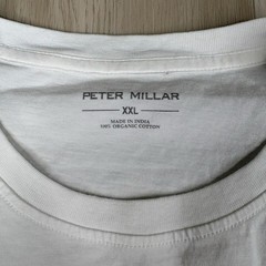 Peter Millar Shirt Short Sleeve Crew Neck White Lightweight Casual Mens Size XXL