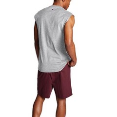 New Mens Champion Classic Jersey Muscle T-Shirt Tee Script Logo Tank Top – Gray