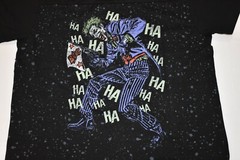 DC Comics Mens Joker Ha Ha Ha Bang Comic Supervillain Black Shirt NWT XL