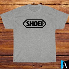 Shirt SHOEI Helmet Premium Helmet Logo Black/White/Grey/Navy T-Shirt Size S-3XL
