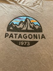 Mens Patagonia 1973 Fitz Roy Scoop Logo Shirt XXL Slim Fit Organic Cotton 2X