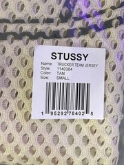 STUSSY | 2025 TAN COLOR TRUCKER TEAM JERSEY (SIZE SMALL)
