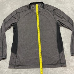 Men’s Lululemon Triple X Long Sleeve Heathered Gray / Black Men’s Size Large
