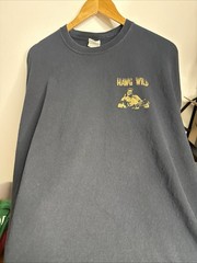 VTG Johnny Cash Hawg Wild Long Sleeve Shirt 2XL Black Man In Black San Quentin