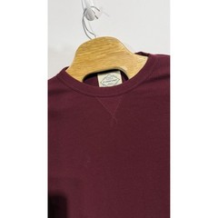 St John’s Bay Thermal Shirt Mens L Burgundy Excellent Waffle Knit Long Sleeve
