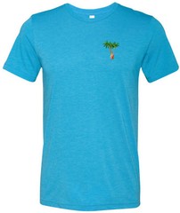 Buy Cool Shirts Palm Tree Patch Pocket Print Tri Blend Shirt
