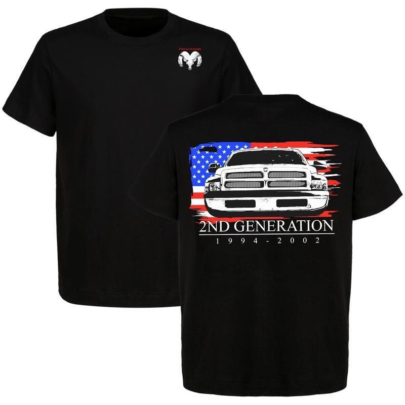 Dodge Ram 2ND Gen 1994-2002 Men’s T-Shirt Short Sleeve Premium Cotton Tee for Tr