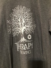 District Mens Long Sleeve GrayPerfect Tri Crew Neck Tee Therapy Brewing Medium