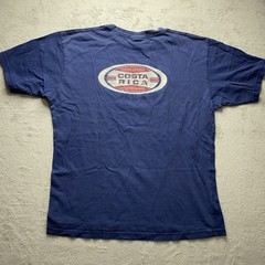 Vintage Morpho Costa Rica T-Shirt Mens Large Blue Tourist Souvenir Distressed