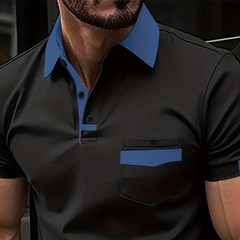 Mens Polo Shirts Short Sleeve Regular Fit Casual Work Golf Designer T Shirt Tops