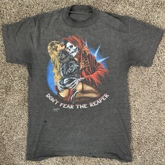 ‘Don’t Fear The Reaper’ Just Brass 3D Emblem 1989 Vintage Shirt Size XL