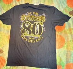 80th Sturges Black Hills Rally 2020 T Shirt Black Gildan Graphic Size Medium Uni