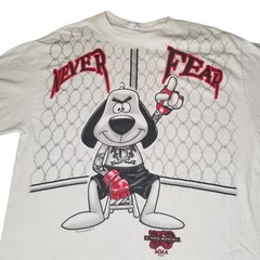 Y2K MMA Series Underdog Never Fear T-Shirt Large Streetwear Vintage Cage Fight