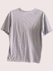 Round Tree Yorke Top SS Blue White Striped Crew Round Collar Tee T Shirt 22 in m