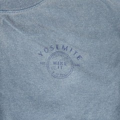 Vintage Yosemite Mist Trail T-Shirt Mens L Blue Hike Nature Outdoor Souvenir 90s