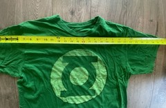 DC Comics Green Lantern Men’s XL Logo T-Shirt Kelly Green Distressed Graphic