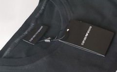 Emporio Armani Black Men’s T-Shirt Round Neck,Size M*L*XL,2XL,3XL Glossy logo