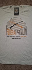 Federal Premium Ammo T Shirt Men’s XL Beige Military Ammunition Hunting Outdoor
