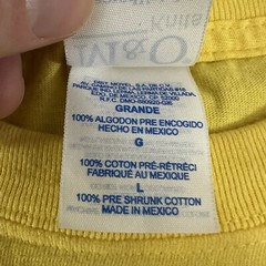 The Cheeky Monkey PV T-shirt Size L Y2K Yellow Wanna Monkey Around