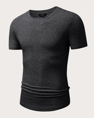 Muscle Shirts Short Sleeve Pack Of Two Size Large Blue And Gray