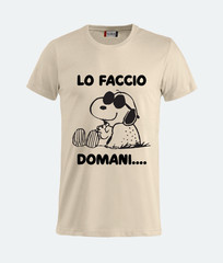 Funny Snoopy T-Shirt I Do It Tomorrow T-Shirt Funny Gift Idea