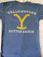 Yellowstone TV Show Dutton Ranch Mineral Wash Licensed Blue T-Shirt