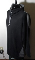 CUDDL DUDS Black Warm Fleecewear Cowl Neck Sweatshirt Size L