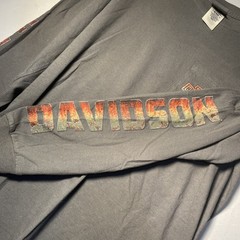 Harley Davidson Shirt Mens Large Long Sleeve Pocket Juneau Ave Milwaukee WI Gray