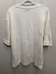NEW Amongst Others Men’s Large Off White Drop Shoulder Boxy Short Sleeve T-Shirt