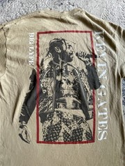 Kevin Gates Big Lyfe Tour T Shirt Tan Medium 2-Sided Graphic Concert Rap Tee