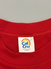 Vintage 80s Cal Cru New Mexico Graphic T Shirt Red Sunset Mountain Large