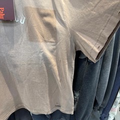 Faded Hollywood Motorcycle Font Paly Mens Beige Cotton T Shirt