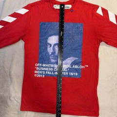 Off-White Bernini Business Casual Red Long Sleeve T-Shirt OMAB001F1818501 Mens M
