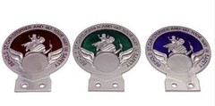 Triumph Spitfire Script Logo St Chris Car Badge + Fixings Choice of 3 Colours