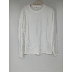 Hanes Essentials Mens Large White 2-Pack 100% Cotton Long Sleeve T-Shirt OS16-22