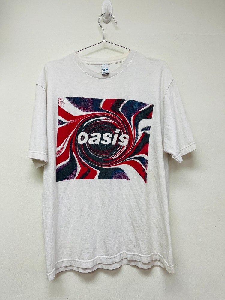 Vintage Oasis T Shirt 90s 1990s Parking Lot Bootleg Sz L Original 22 x 28.5