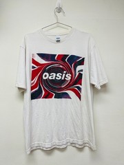 Vintage Oasis T Shirt 90s 1990s Parking Lot Bootleg Sz L Original 22 x 28.5