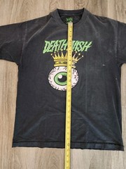 Deathwish Skateboards Eyeball Crown Graphic T-Shirt Black Skate Tee Mens Size L