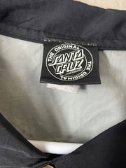 Santa Cruz black windbreaker jacket Size