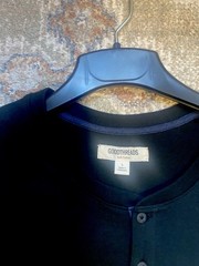 Goodthreads Sift Cotton Button Vintage Wash black Shirt Large – New