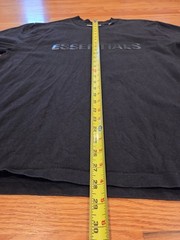Fear of God Essentials Long Sleeve Shirt Size L Used Black FOG