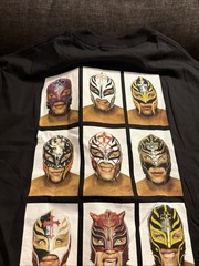 WWE Vintage Rey Mysterio Many Faces Shirt 2002 New With Tags Size XL