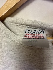 Vintage USA Blank T Shirt Single Stitch Gray L Heavyweight 90s Made USA