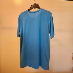 Nike (The) Tee Athletic Cut Men’s Sz L Short Sleeve Teal Color Cotton/Polyster