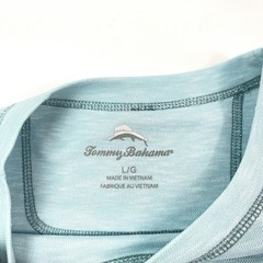 Tommy Bahama Light Aqua Blue Heather Tencel Blend T-Shirt Men’s Size L