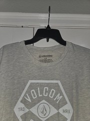 Volcom Stone Graphic T Shirt Mens Large Gray Heather Short Sleeve Skate Surf