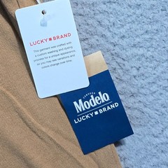 Lucky Brand Modelo Beer Shirt Mens XL Orange Cerveza Mexican Skull Calavera NWT