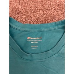 Champion T-Shirt Mens XXL Teal Blue Excellent Short Sleeve Athletic Crew Neck