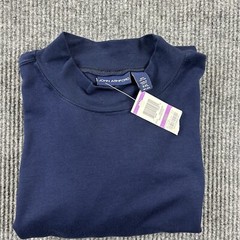 John Ashford Shirt Mens XXL Large Blue Stretch Crew Neck Long Sleeve Tee New