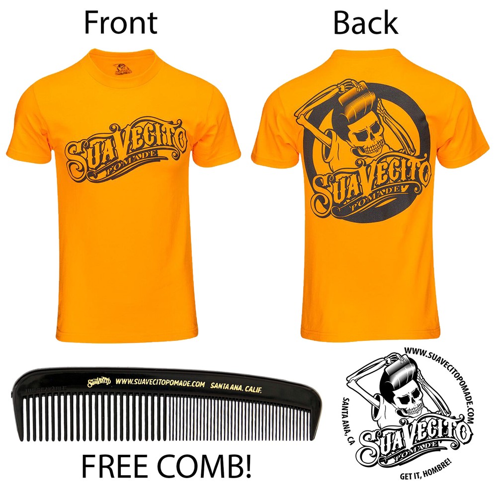 Men’s Suavecito OG Safety Orange Tee Shirt (S, M, L, XL, 2XL, 3XL)